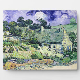 Vincent van Gogh Thatched cottages at Cordeville Plaque