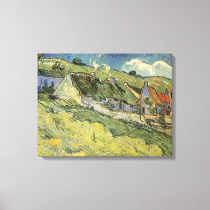 Vincent van Gogh - Thatched Cottages Canvas Print