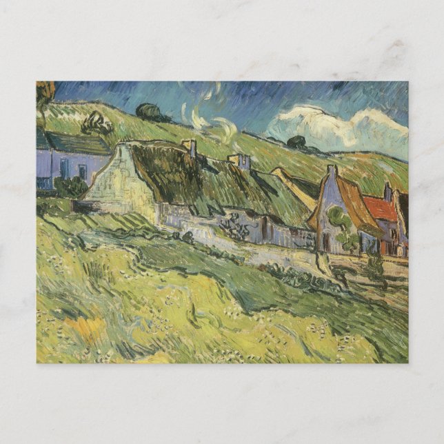 Vincent van Gogh - Thatched Cottages Postcard (Front)
