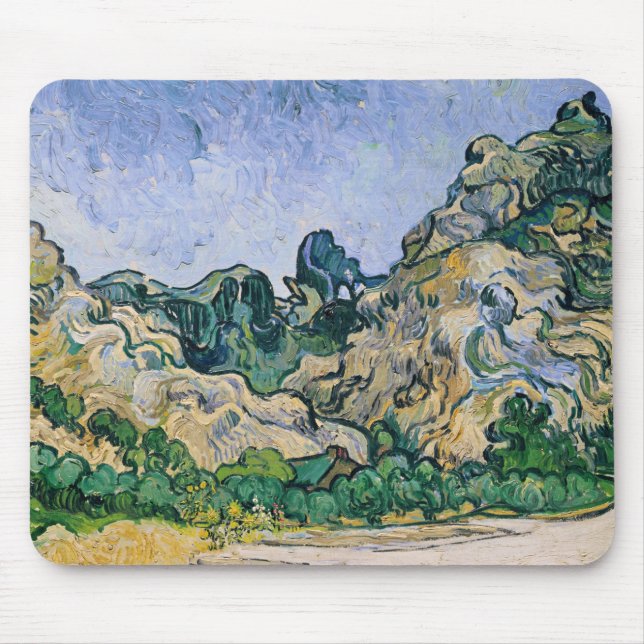 Vincent van Gogh | The Alpilles, 1889 Mouse Pad (Front)