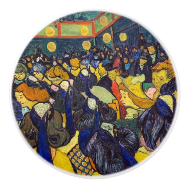 Vincent van Gogh - The ballroom at Arles Ceramic Knob (Front)
