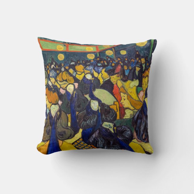 Vincent van Gogh - The ballroom at Arles Cushion (Front)