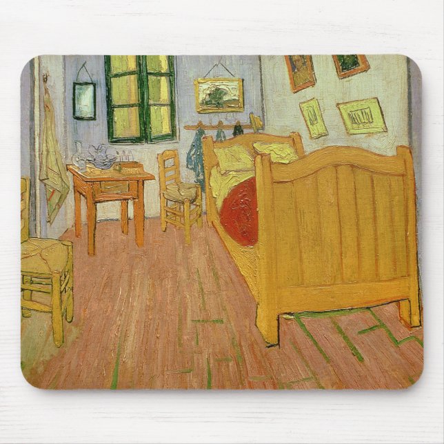 Vincent van Gogh | The Bedroom, 1888 Mouse Pad (Front)