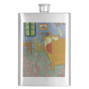 Vincent Van Gogh The Bedroom Hip Flask