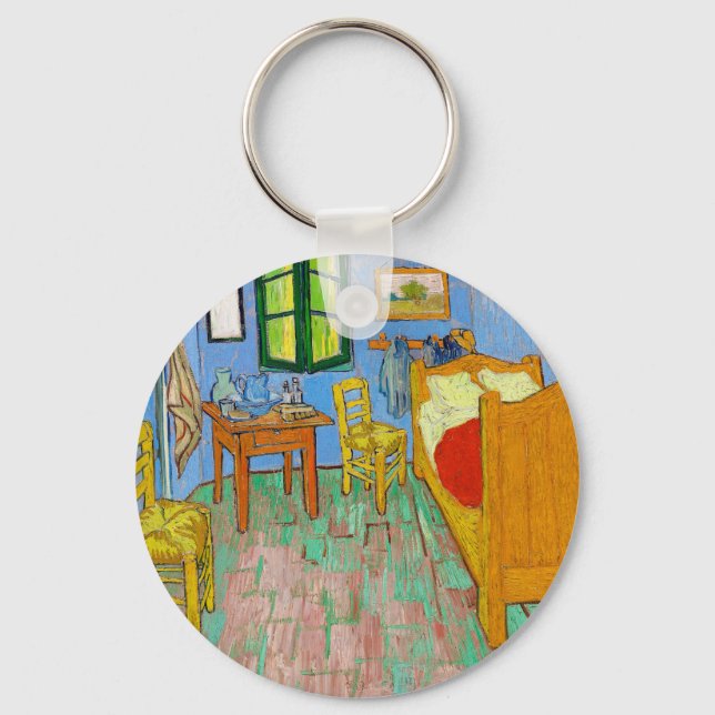Vincent Van Gogh The Bedroom in Arles Key Ring (Front)