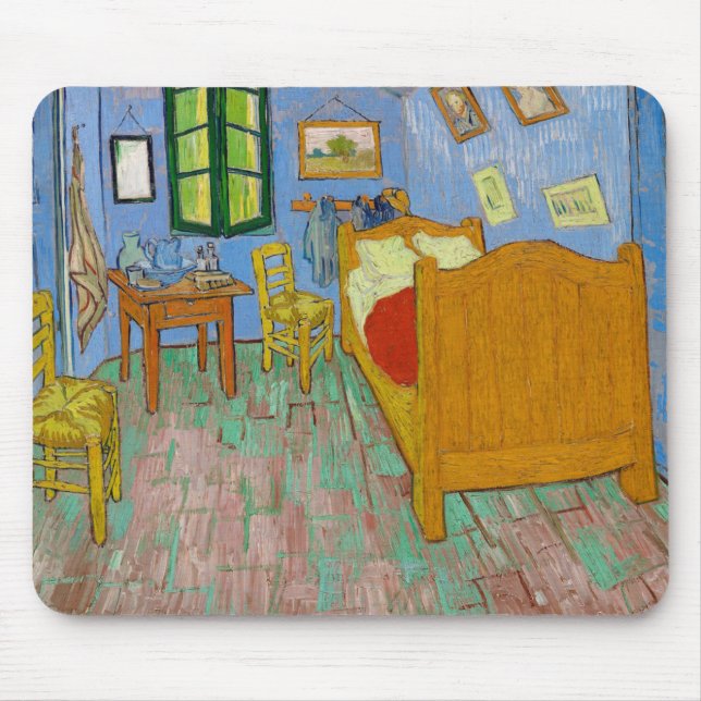 VINCENT VAN GOGH  "THE BEDROOM" MOUSE PAD (Front)