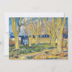 Vincent van Gogh - The Blue Train Invitation