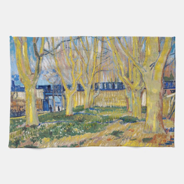 Vincent van Gogh - The Blue Train Tea Towel (Horizontal)