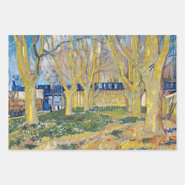Vincent van Gogh - The Blue Train Wrapping Paper Sheet (Front)