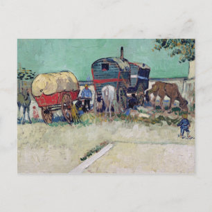 Vincent van Gogh The Caravans, Gypsy Encampment Postcard