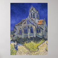 VINCENT VAN GOGH - The church at Auvers 1890