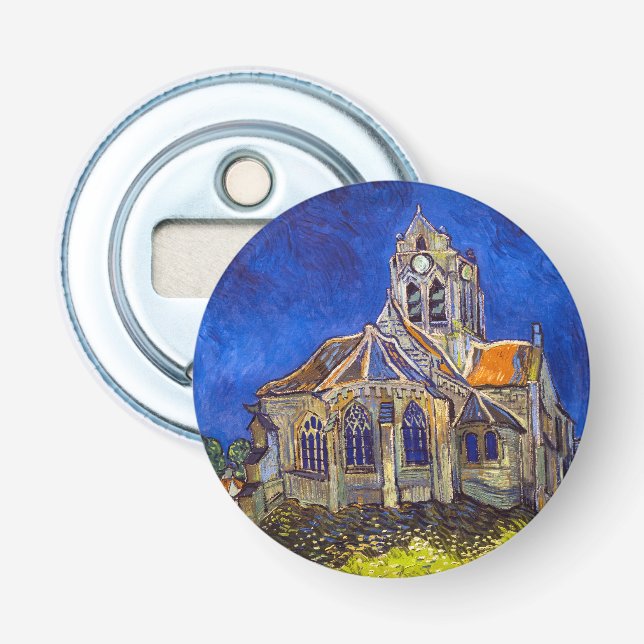 Vincent van Gogh - The Church at Auvers Bottle Opener (Front)