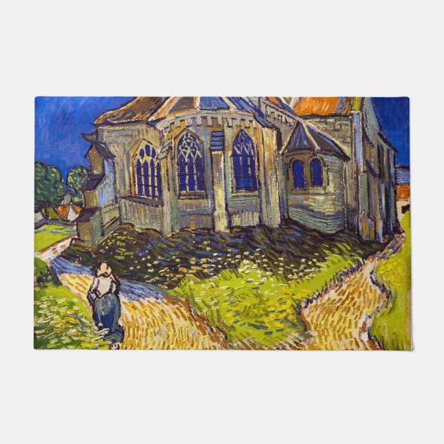 Vincent van Gogh - The Church at Auvers Doormat (Front)