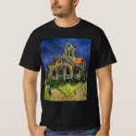 Vincent van Gogh - The Church at Auvers T-Shirt<br><div class="desc">The Church at Auvers (1890) by Vincent van Gogh is a vintage Post Impressionism fine art architectural religious painting. A woman walking along a path towards the village chapel with beautiful stained glass windows. A daily life architecture scene. About the artist: Vincent Willem van Gogh (1853-1890) was a Post Impressionist...</div>