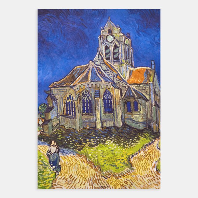 Vincent van Gogh - The Church at Auvers Wrapping Paper Sheet (Creator Uploaded)