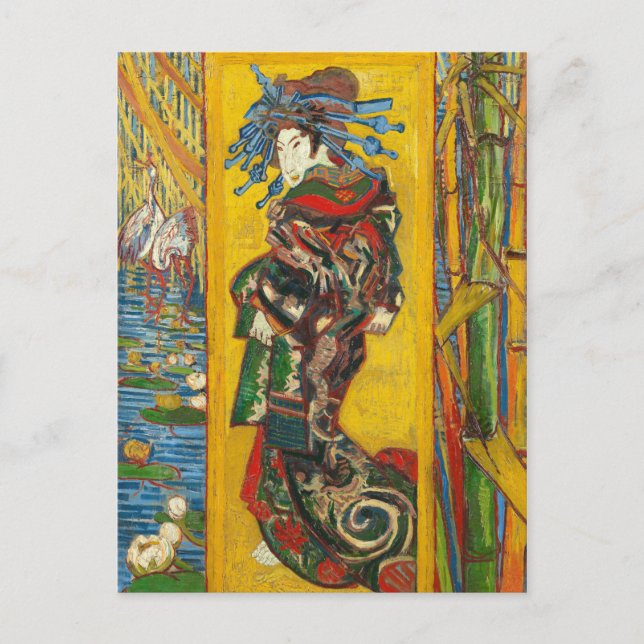 Vincent Van Gogh The Courtesan after Eisen Postcard (Front)
