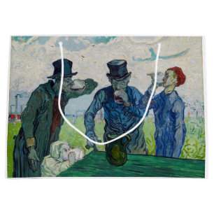 Vincent van Gogh - The Drinkers, after Daumier  Large Gift Bag