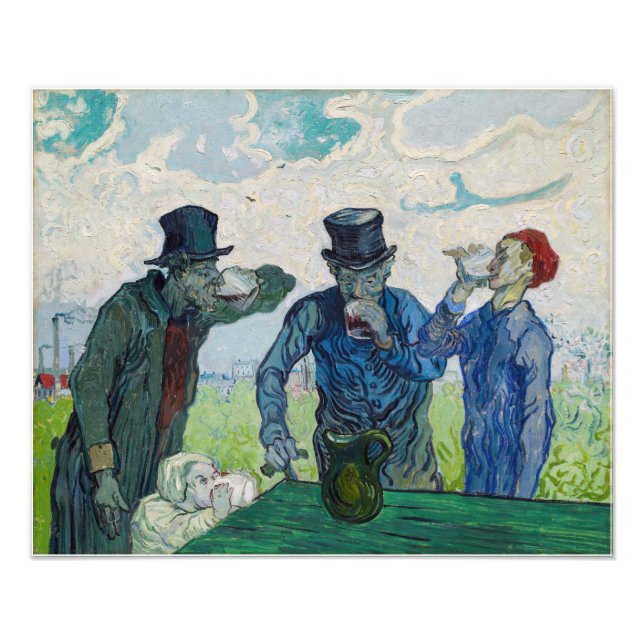 Vincent van Gogh - The Drinkers, after Daumier Photo Print (Front)