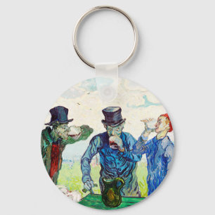 Vincent Van Gogh The Drinkers Fine Art Key Ring