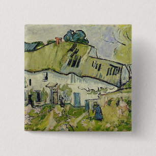 Vincent van Gogh   The Farm in Summer, 1890 15 Cm Square Badge