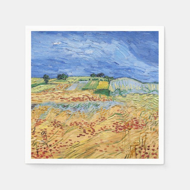 Vincent van Gogh - The fields / Plain at Auvers Napkin (Front)
