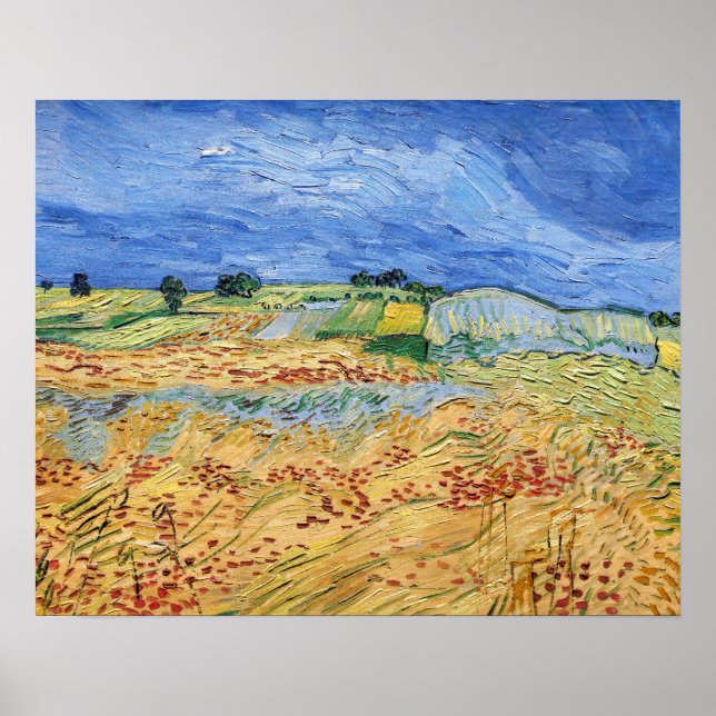 Vincent van Gogh - The Fields / Wheat Fields Poster (Front)