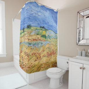 Vincent van Gogh - The Fields / Wheat Fields Shower Curtain