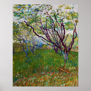 Vincent van Gogh - The Flowering Orchard Poster