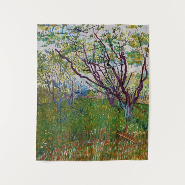 Vincent van Gogh - The Flowering Orchard Tapestry (Front)