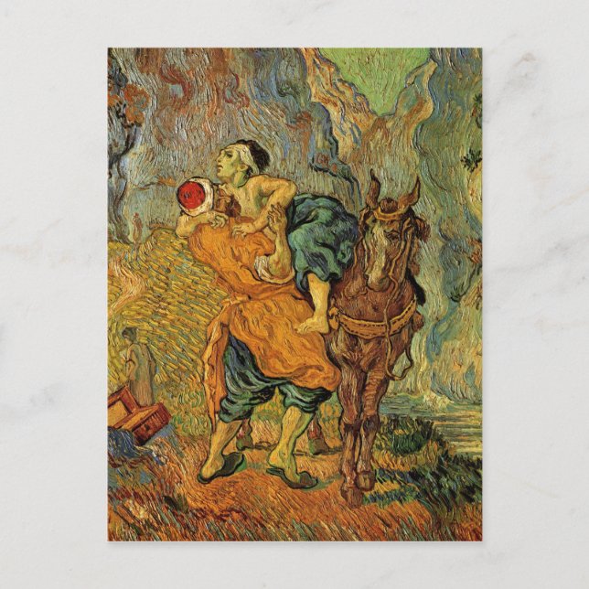 Vincent Van Gogh - The Good Samaritan Postcard (Front)