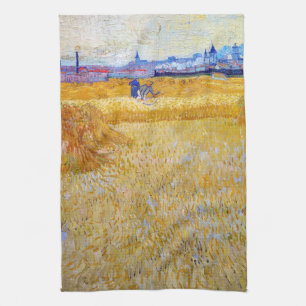 Vincent van Gogh - The Harvesters Tea Towel