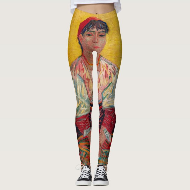Vincent Van Gogh - The Italian Woman Leggings (Front)