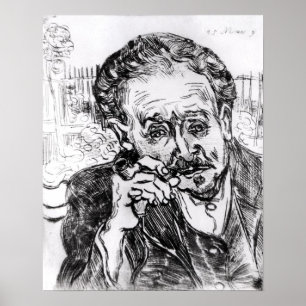 Vincent van Gogh   The Man with the Pipe Poster