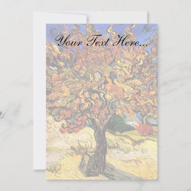 Vincent Van Gogh - The Mulberry Tree Fine Art (Front)