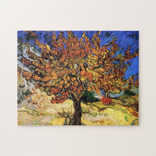 Vincent Van Gogh - The Mulberry Tree Fine Art Jigsaw Puzzle (Horizontal)