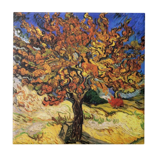 Vincent Van Gogh - The Mulberry Tree Fine Art Tile (Front)