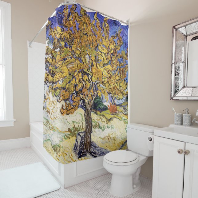 Vincent van Gogh - The Mulberry Tree Shower Curtain (In Situ)