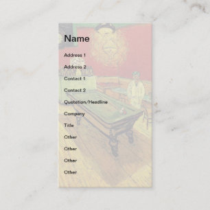 Vincent Van Gogh - The Night Cafe Fine Art Business Card