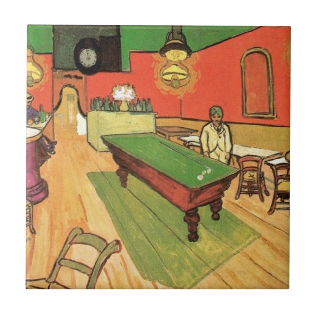 Vincent Van Gogh - The Night Cafe In Arles Tile (Front)