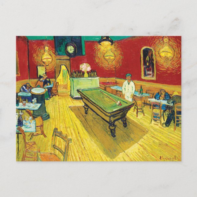 Vincent Van Gogh The Night Cafe (Le café de nuit) Postcard (Front)