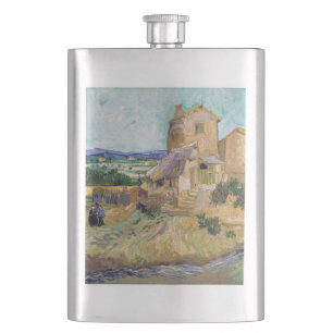 Vincent van Gogh - The Old Mill Hip Flask