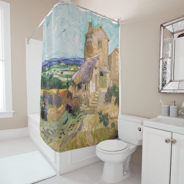 Vincent van Gogh - The Old Mill Shower Curtain (In Situ)