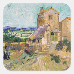 Vincent van Gogh - The Old Mill Square Sticker
