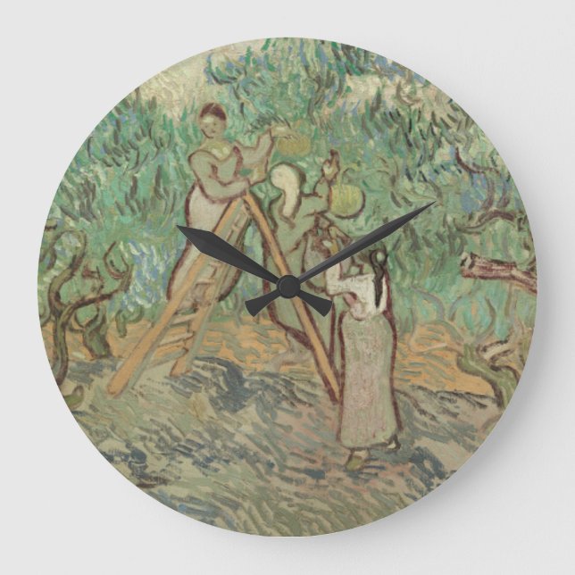 Vincent Van Gogh | The Olive Orchard Large Clock (Front)