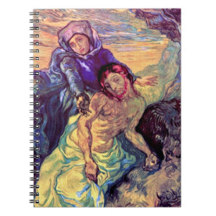 Vincent Van Gogh - The Pieta - Jesus & Virgin Mary Spiral Notebook