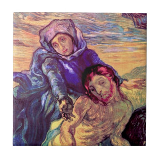 Vincent Van Gogh - The Pieta - Jesus & Virgin Mary Tile