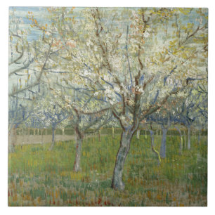 Vincent van Gogh - The Pink Orchard Tile