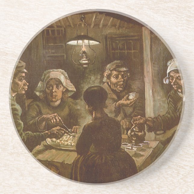 Vincent van Gogh - The Potato Eaters Coaster (Front)