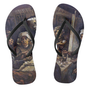 Vincent Van Gogh The Potato Eaters Fine Art Jandals