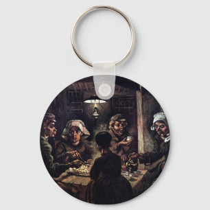 Vincent Van Gogh - The Potato Eaters Fine Art Key Ring